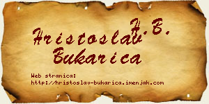 Hristoslav Bukarica vizit kartica